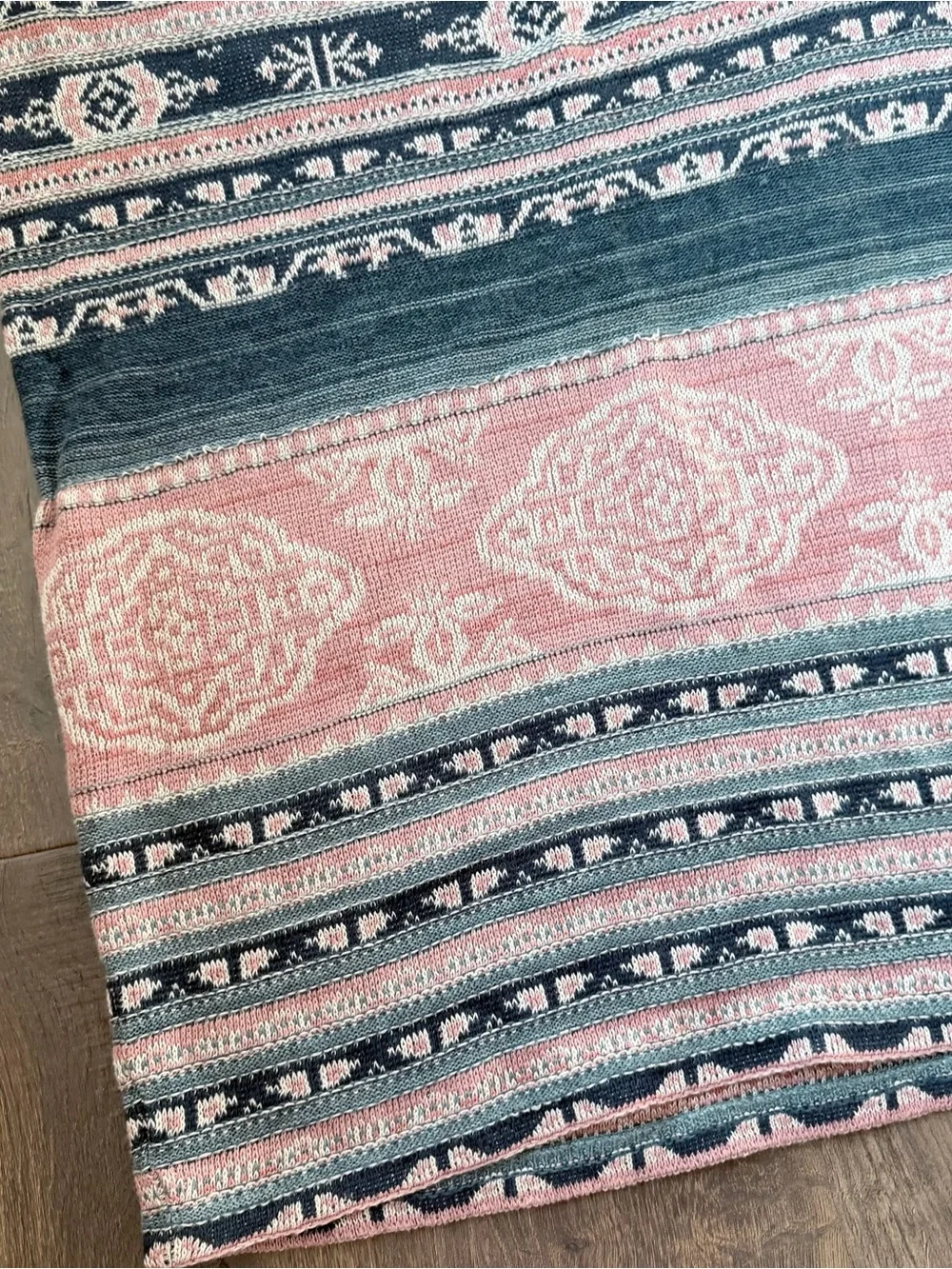 Ralph Lauren Geo-Motif Linen-Cotton Pencil Skirt | XL